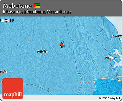 Political 3D Map of Mabetane