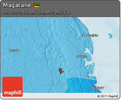 Political 3D Map of Magatane