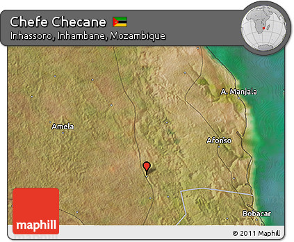 Satellite 3D Map of Chefe Checane