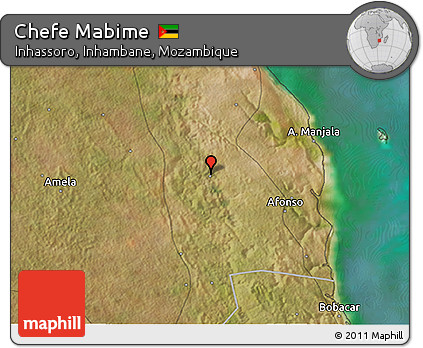 Satellite 3D Map of Chefe Mabime