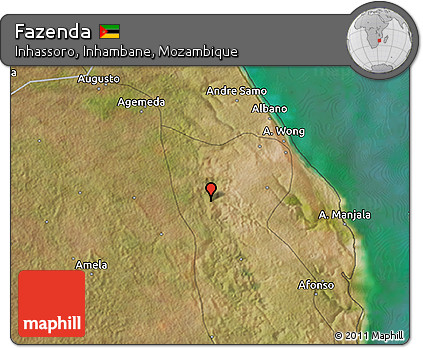 Satellite 3D Map of Fazenda