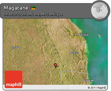 Satellite 3D Map of Magatane