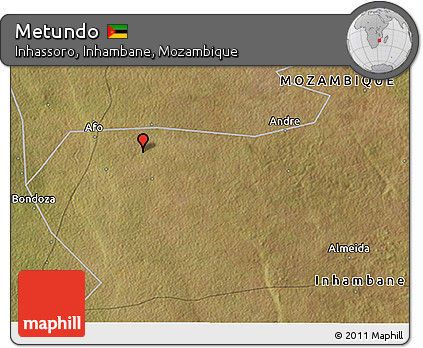 Satellite 3D Map of Metundo