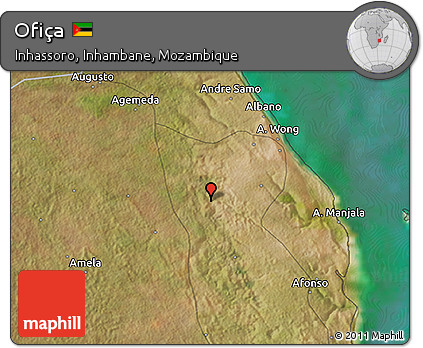 Satellite 3D Map of Ofiça