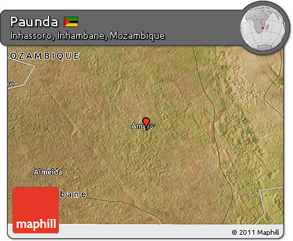 Satellite 3D Map of Paunda