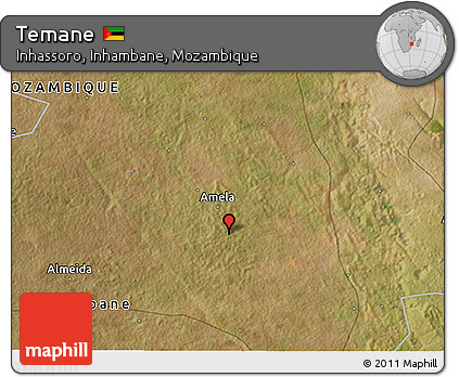 Satellite 3D Map of Temane