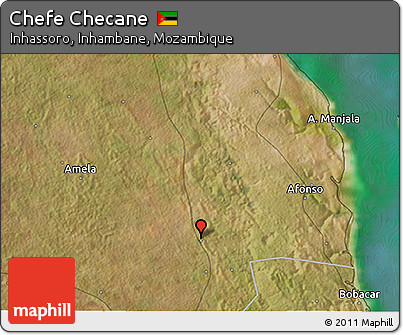 Satellite 3D Map of Chefe Checane