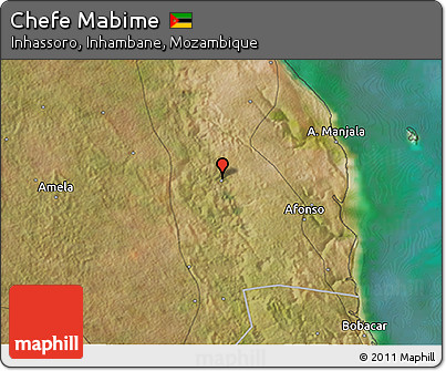 Satellite 3D Map of Chefe Mabime