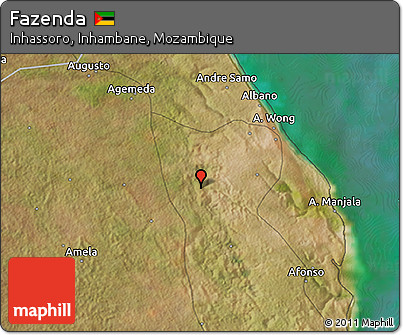 Satellite 3D Map of Fazenda