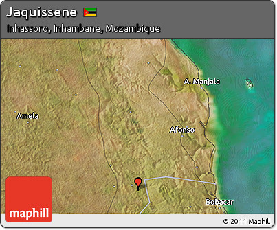 Satellite 3D Map of Jaquissene