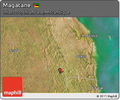 Satellite 3D Map of Magatane