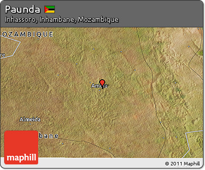 Satellite 3D Map of Paunda