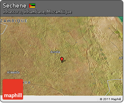 Satellite 3D Map of Sechene