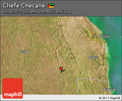 Satellite 3D Map of Chefe Checane