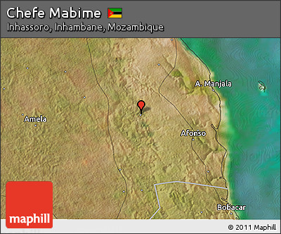 Satellite 3D Map of Chefe Mabime