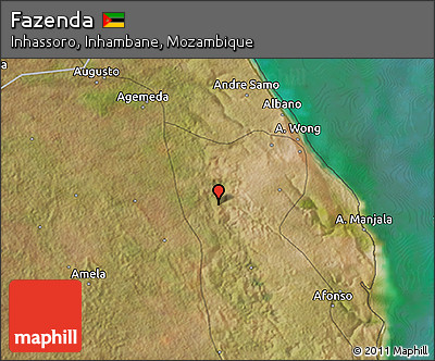 Satellite 3D Map of Fazenda