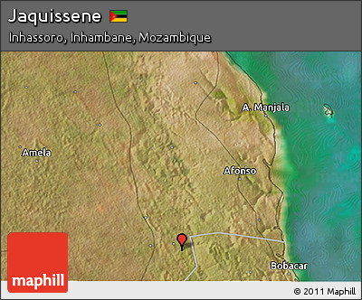 Satellite 3D Map of Jaquissene
