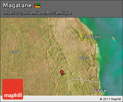 Satellite 3D Map of Magatane