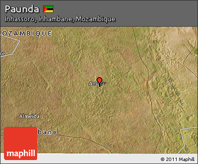 Satellite 3D Map of Paunda