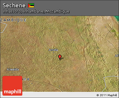 Satellite 3D Map of Sechene