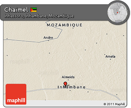 Shaded Relief 3D Map of Chaimel