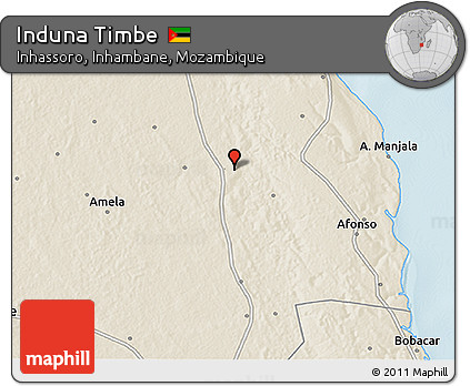 Shaded Relief 3D Map of Induna Timbe