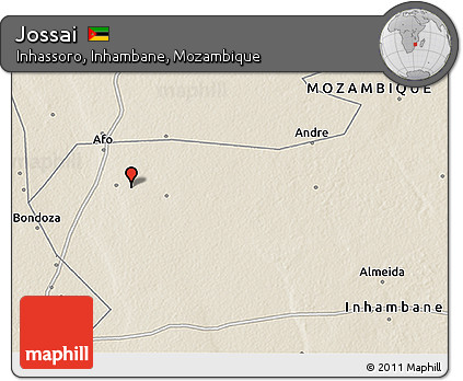 Shaded Relief 3D Map of Jossai