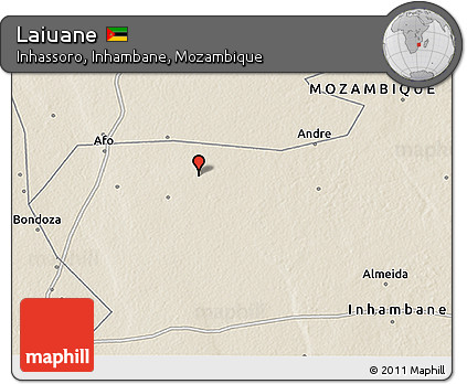 Shaded Relief 3D Map of Laiuane
