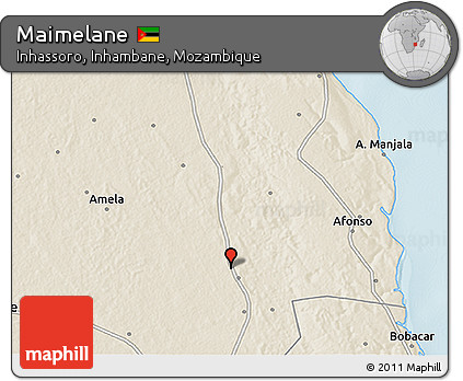 Shaded Relief 3D Map of Maimelane