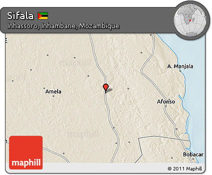 Shaded Relief 3D Map of Sifala