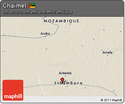Shaded Relief 3D Map of Chaimel