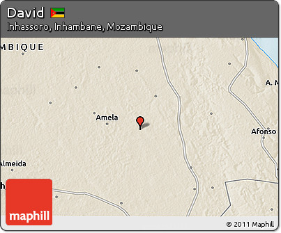 Shaded Relief 3D Map of David