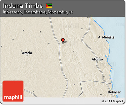 Shaded Relief 3D Map of Induna Timbe