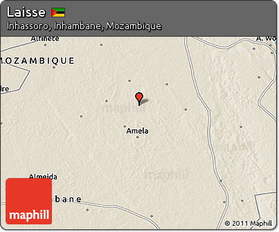 Shaded Relief 3D Map of Laisse