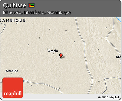 Shaded Relief 3D Map of Quitisse