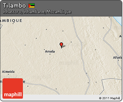Shaded Relief 3D Map of Tilambo