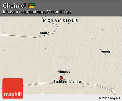 Shaded Relief 3D Map of Chaimel