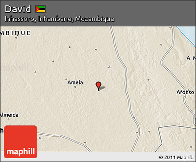 Shaded Relief 3D Map of David