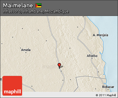 Shaded Relief 3D Map of Maimelane