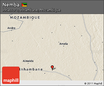 Shaded Relief 3D Map of Nemba