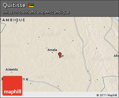 Shaded Relief 3D Map of Quitisse