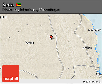 Shaded Relief 3D Map of Seda