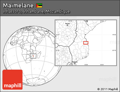 Blank Location Map of Maimelane