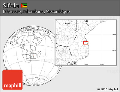 Blank Location Map of Sifala