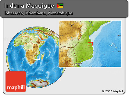 Physical Location Map of Induna Maquigue