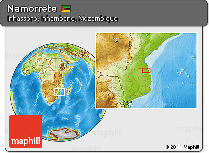 Physical Location Map of Namorrete