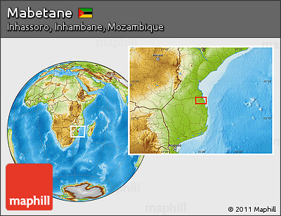 Physical Location Map of Mabetane
