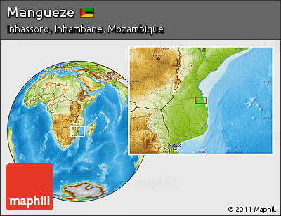 Physical Location Map of Mangueze