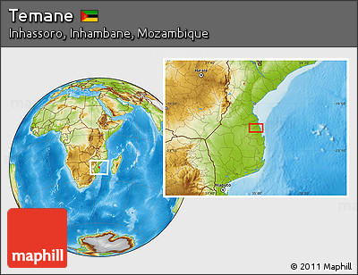 Physical Location Map of Temane