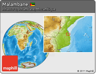 Physical Location Map of Malambane